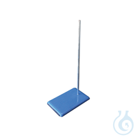 Stativplatte mit Stange 310 x 200, mit Stab H 700 mm Aus Gusseisen, blau lackiert, mit...