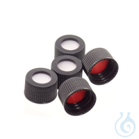 Schraubverschluss, 13-425, für Probenröhrchen mit Silikon/PTFE-Septum, 100 St. Aus Polypropylen...