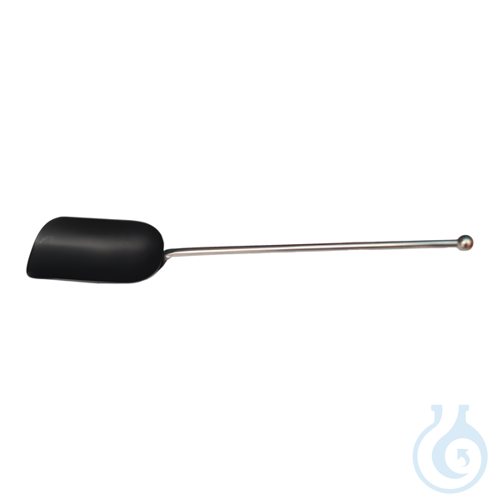 Stainless steel scoop coated with PTFE, with kn...