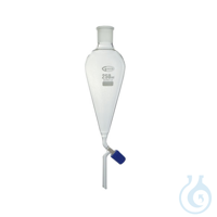 Scheidetrichter, mit Ventilhahn und Plastikstopfen, 50 ml
