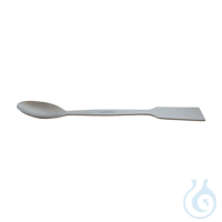 Löffelspatel, flach, 120 mm, Premium Line, 3 Aus Edelstahl 304. Autoklavierbar.