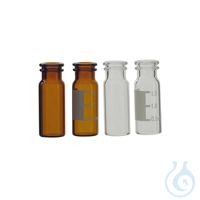 Snap-Top-Vial für die Chromatographie, transparent, 2 ml, 100 St. Borosilikatglas USP Typ I....