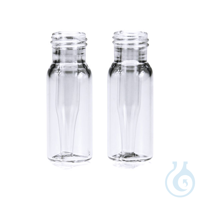 Chromatography vial, 12 x 32 mm, with inserts, 0,2 ml, snap-top, clear Transparentes...