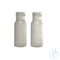 Chromatography vial in PP, 12 x 32 mm, with inserts, 0,7 ml, thread 9-425, clear Weithals...