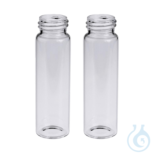 Clear glass sample vial, 40 ml, thread 24-414, ...