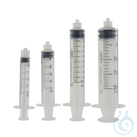 Einmalspritze, Luer-Lock-Anschluss, steril, 2,5 ml, 100 St. Dreiteilig. Mit zentriertem...