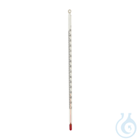 Thermometer, in Stabform, -10 +150 ºC ± 1 ºC, Länge: 300 mm Stabthermometer, gefüllt mit farbiger...