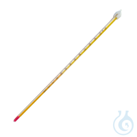Thermometer, in Stabform, Alla France, -10 + 60 °C, 10 St. Gelber, glasierter Stab. Rote...