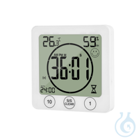 Thermohygrometer für den Innenbereich, digital, mit Timer KT-9, 1 St. Thermohygrometer zum...