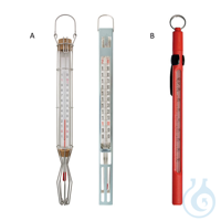 Thermometer in Stabform, mit Kunststoffhülle, -40 +40 ºC Stabthermometer, gefüllt mit farbiger...