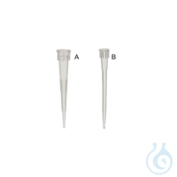 Pipettenspitzen für Mikroliterpipetten, 0,5-10 µl, Typ Eppendorf, in 20x1000 St. Lose...