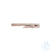 Holzklammern für Reagenzgläser, 10 St. Aus Holz. Länge: 20 cm.