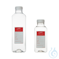 PET-Flasche 1000 ml für Wasserprobennahmen, steril ohne Thiosulfat, 48 St. Flaschen ohne...