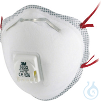 Partikelmaske FFP3 8833 mit Cool Flow&trade; Ausatemventil Partikelmaske FFP3 R D...