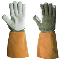 KarboTECT® LL 946 Größe 10 Hitzeschutzhandschuh mit guter Flexibilität der Finger, Unterarmschutz...