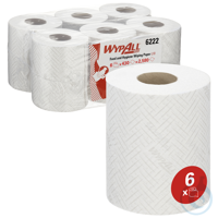 WypAll® Reach Papierwischtücher 38x18,3 cm für Lebensmittel & Hygiene, weiß 6...