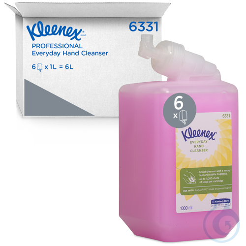Kleenex® Normale Waschlotion - Kassette / Rosa /1 Ltr Durchmesser...