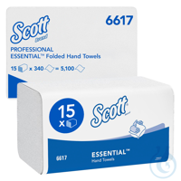 Scott® Essential™ Interfold Hand Towels 6617 - V Fold Paper Towels - 15 Packs...