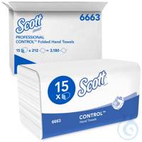 Scott® CONTROL™ Falthandtücher - Weiß Angenehmes Waschraumerlebnis mit den bekannten und...