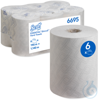 Scott&reg; Essential&trade; Slimroll&trade; Handt&uuml;cher - Rolle / Wei&szlig; Lagen: 1 Gr&ouml;&szlig;e: 190,00...