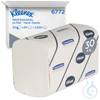 Kleenex® Ultra™ Interfolded Hand Towels 6772 - 30 packs x 94 white, 2 ply...