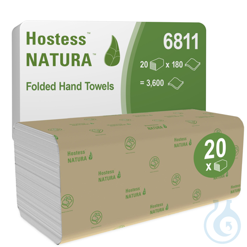 Hostess&trade; NATURA&trade; Folded Hand Towels...