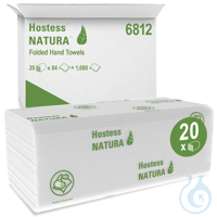 Hostess™ Natura™ Handtücher - C 
Farbe: Weiß 
Lagen: 2 
Faltung: C 
Größe: 50,00cm x 25,00cm...
