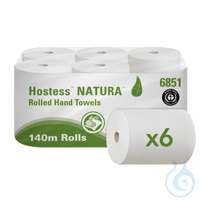 Hostess™ Natura™ Rollenhandtücher - Rolle 
Farbe: Natur 
Lagen: 2 
Größe: 140,00m x 20,00cm...