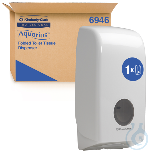 Aquarius™ Toilet Tissue Spender - Weiß Größe: 34,10 cm x 16,80 cm x 12,30 cm...