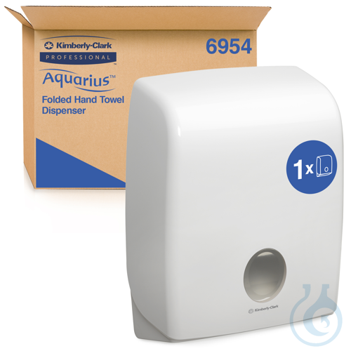 Aquarius™ Spender für gefaltete Handtücher - C-Falzung / Weiß Größe: 40,70 cm...