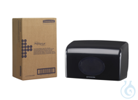 Aquarius&trade; Toilet Tissue Spender - Kleinrollen / Schwarz Gr&ouml;&szlig;e: 18,00 cm x...