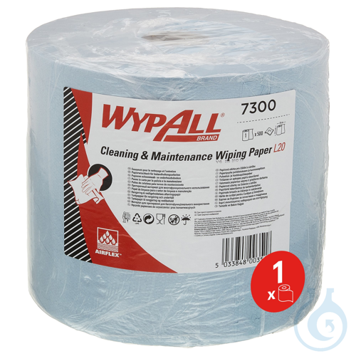 WypAll® L20 General Clean - Großrolle / Blau Lagen: 2 Größe: 38,00 cm x 23,50...