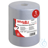 WYPALL® L20 Extra+ Wischtücher 33x38 cm AIRFLEX, 2 x 25g/m², perforiert, blau...