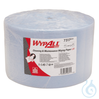 WypAll®Papierwischtuch für Instandhaltungsarbeiten, Großrolle Extra lang L20 
Blaue, 2-lagige...