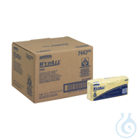WypAll®X50 Wischtücher - Interfold 
Material: HYDROKNIT™ 
Farbe: Gelb 
Lagen: 1 
Faltung: I...