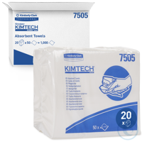 Kimtech® Absorbent Folded Towels 7505 - 50 white sheets per bag (case...