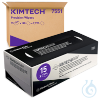 Kimtech® Science Precision Wipes, 15 dispenser boxes x 198 white, 1 ply...