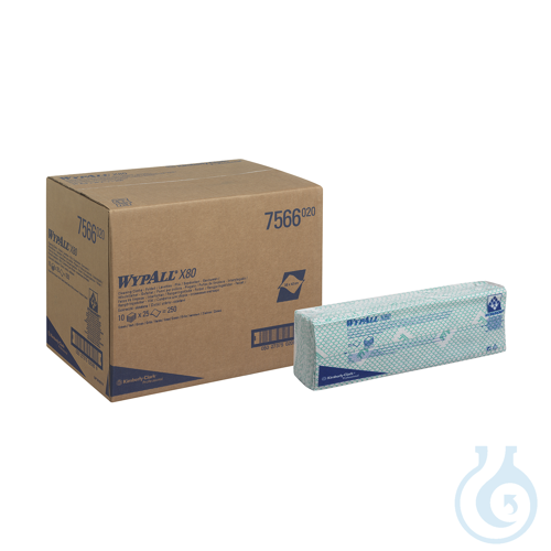 WypAll® X80 Critical Clean - Interfold / Grün Lagen: 1 Größe: 41,00 cm x...
