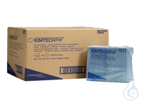 Kimtech® Process Wipers 7622 - 35 quarter-folded, blue sheets per pack (case con