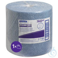 Kimtech® Process Wipers 7643 - 1 roll x 500 large, blue cloths Certain controlled tasks require...
