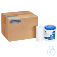 KIMTECH® Wettask DS Wischtücher Kleinrollen / weiß VE=12 Rollen à 55 Tücher...