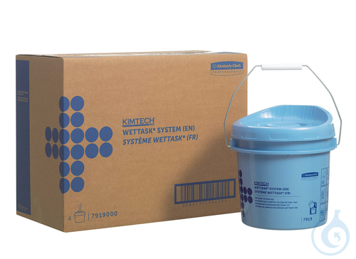 Kimtech® Wettask™ Rollen Wischtuch Spender - Spendereimer / Blau Größe: 23,50...
