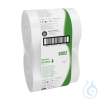 Hostess™ NATURA™ Jumbo Toilet Roll 8002 - Jumbo Roll Toilet Tissue - 6 x 525m Wh