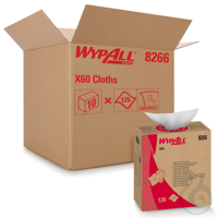 WypAll® X60 Wischtücher 42,6x21,2 cm weiß, VE=10 Boxen à 126 Tücher...