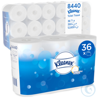 Kleenex® Standard Roll Toilet Tissue 8440 - 36 rolls x 350 white, 3 ply sheets ( For home-like...