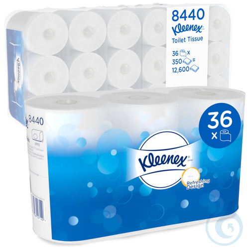 Kleenex&reg; Toilettenpapier - Standard / Weiss
