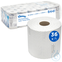 Kleenex® Standard Roll Toilet Tissue 8441 - 36 rolls x 600 white, 2 ply sheets ( For home-like...