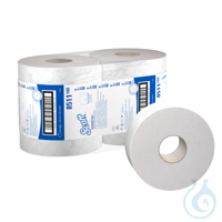 Scott® Essential™ Toilettenpapierrolle - Maxi Jumbo / 380m Farbe: Weiß Lagen: 2 Größe: 380,00m x...