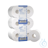 Scott® ESSENTIAL™ Toilettenpapier - Großrolle / Weiß Angenehmes Waschraumerlebnis mit den...