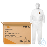 KleenGuard® A50 Atmungsaktiver Schutzanzug gegen Tröpfchen und Partikel - mit Ka